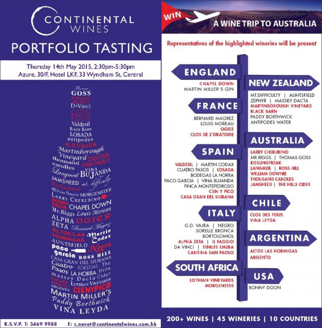 Continental Wines Portfolio Tasting 2015